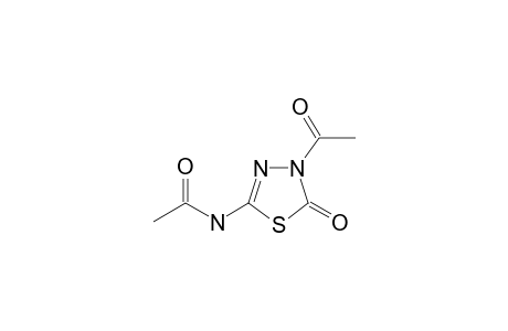 N-(4-acetyl-5-keto-1,3,4-thiadiazol-2-yl)acetamide