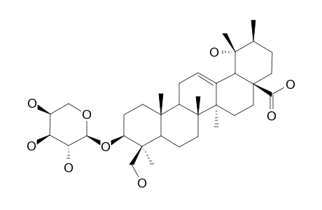 BREVICUSPISAPONIN-1;3-O-ALPHA-L-ARABINOPYRANOSYL-20(S)-19-ALPHA,24-DIHYDROXY-URSOLIC-ACID