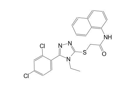 2-{[5-(2,4-dichlorophenyl)-4-ethyl-4H-1,2,4-triazol-3-yl]sulfanyl}-N-(1-naphthyl)acetamide