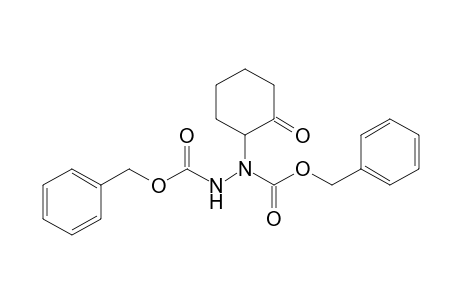 (phenylmethyl) N-(2-oxidanylidenecyclohexyl)-N-(phenylmethoxycarbonylamino)carbamate