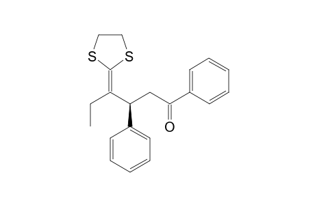 (S)-4-(1,3-Dithiolan-2-ylidene)-1,3-diphenylhexan-1-one