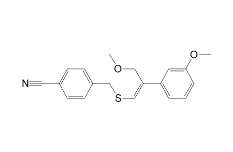 (4-Cyanobenzyl) (Z)-2-[(methoxymethyl)-2-(3-methoxyphenyl)]ethenyl sulfide