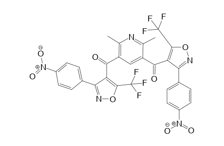 2,6-Dimethyl-3,5-bis[3-(4-nitro-phenyl)-5-trifluoro-methyl-isoxazol-4-carbonyl]-pyridine