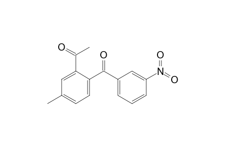 1-[5-methyl-2-(3-nitrobenzoyl)phenyl]ethanone