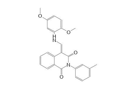 1,3(2H,4H)-isoquinolinedione, 4-[[(2,5-dimethoxyphenyl)amino]methylene]-2-(3-methylphenyl)-, (4E)-