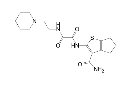 ethanediamide, N~1~-[3-(aminocarbonyl)-5,6-dihydro-4H-cyclopenta[b]thien-2-yl]-N~2~-[2-(1-piperidinyl)ethyl]-
