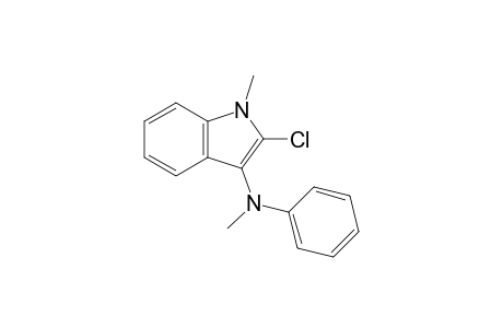 2-Chloro-1-methyl-3-[N-methyl-N-phenylamino]indole