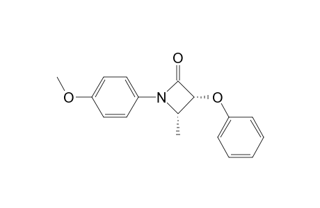 cis-N-(4-Methoxyphenyl)-3-phenoxy-4-methyl-azetidin-2-one