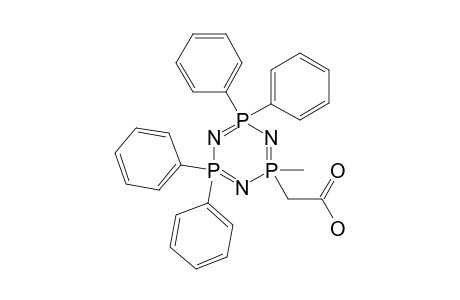 2-[2-methyl-4,4,6,6-tetra(phenyl)-1,3,5-triaza-2$l^{5},4$l^{5},6$l^{5}-triphosphacyclohexa-1,3,5-trien-2-yl]acetic acid