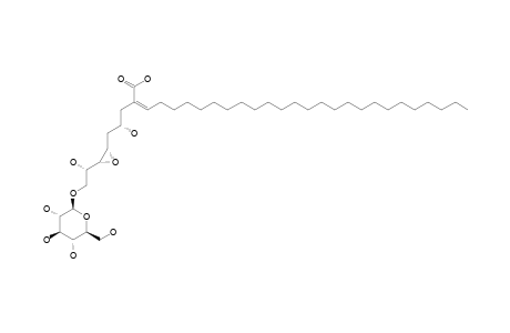 CALODENDROSIDE-C;(8Z)-8-CARBOXY-1-(O-BETA-D-GLUCOPYRANOSYL)-3,4-EPOXY-2,6-DIHYDROXY-TRITRIACONT-8-ENE