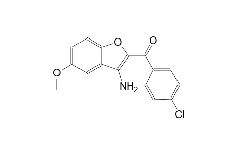 (3-amino-5-methoxy-1-benzofuran-2-yl)(4-chlorophenyl)methanone