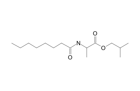 L-Alanine, N-octanoyl-, isobutyl ester