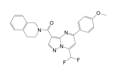 2-{[7-(difluoromethyl)-5-(4-methoxyphenyl)pyrazolo[1,5-a]pyrimidin-3-yl]carbonyl}-1,2,3,4-tetrahydroisoquinoline