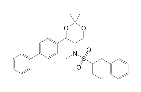 N-[4-{[(1',1''-Biphenyl-4'-yl)-2,2-dimethyl-1,3-dioxan-5-yl]-(.alpha.-ethyl-N-methylbenzene)-ethanesulfonamide