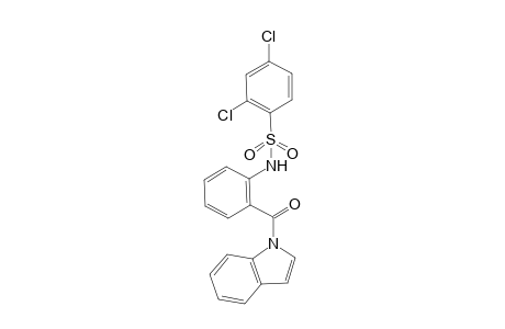 N-(2-(1H-indole-1-carbonyl)phenyl)-2,4-dichlorobenzenesulfonamide