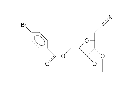 3,6-Anhydro-7-O-(4-bromo-benzoyl)-2-deoxy-4,5-O-isopropylidene-D-allo-heptononitrile