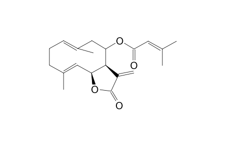 8-[(3"-Methylbut-2''-enoyl)oxy]-4,10-dimethyl-5'-oxo-4'-methylene-(tetrahydro)-furo[2',3'-6,7]cyclodeca-1(10),4-diene