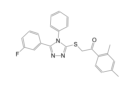 ethanone, 1-(2,4-dimethylphenyl)-2-[[5-(3-fluorophenyl)-4-phenyl-4H-1,2,4-triazol-3-yl]thio]-