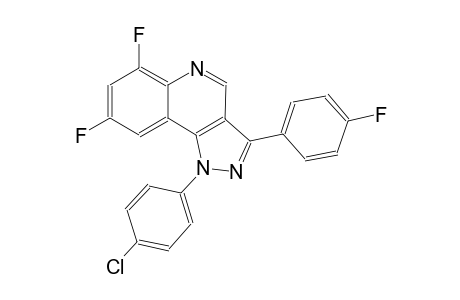 1-(4-chlorophenyl)-6,8-difluoro-3-(4-fluorophenyl)-1H-pyrazolo[4,3-c]quinoline