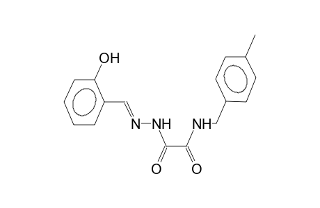 N-(4-methylbenzyl)-N-(2-hydroxybenzylidene)oxalic acid amide hydrazide