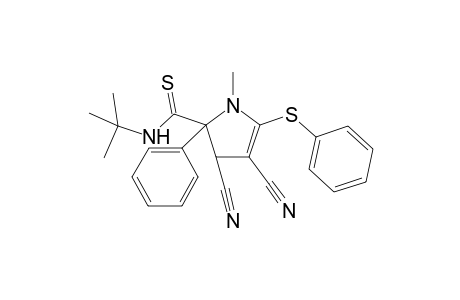 5-(tert-Butylthiocarbomyl)-1-methyl-5-phenyl-2-(phenylthio)-4,5-dihydro-1H-pyrrole-3,4-dicarbonitrile