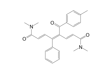 (2E,4E,6E)-N1,N1,N8,N8-tetramethyl-4-(4-methylbenzoyl)-5-phenylocta-2,4,6-trienediamide