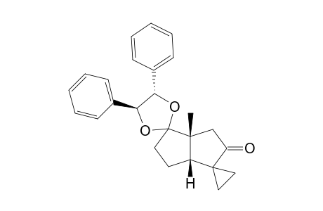 (3'aR,6'aR,4"S,5"S)-Hexahydro-3a-methyldispiro(cyclopropane-1,1'-pentalen-2'-one-4',2"-1,3-dioxolane)