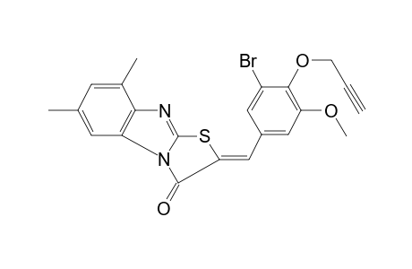 (2Z)-2-(3-bromo-5-methoxy-4-propargyloxy-benzylidene)-5,7-dimethyl-thiazolo[3,2-a]benzimidazol-1-one