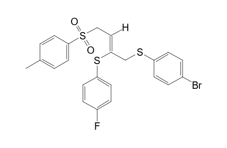 (Z)-1-[(p-bromophenyl)thio]-2-[(p-fluorophenyl)thio]-4-(p-tolylsulfonyl)-2-butene