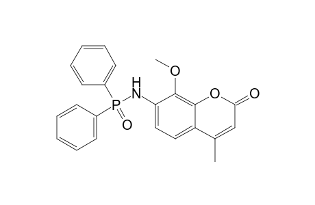 8-Methoxy-4-methyl-7-(diphenylphosphinoylamino)-2H-[1]benzopyran-2-one