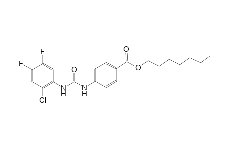 heptyl 4-{[(2-chloro-4,5-difluoroanilino)carbonyl]amino}benzoate