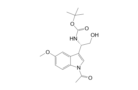 tert-Butyl (S)-N-[1-(Acetyl-5-methoxyindolyl-3-yl)-2-hydroxy]ethylcarbamate