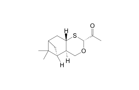 (1S,2R,5R,7S)-5-Acetyl-10,10-dimethyl-4-oxa-6-thiatricyclo[7.1.1.0(2,7)]undecane