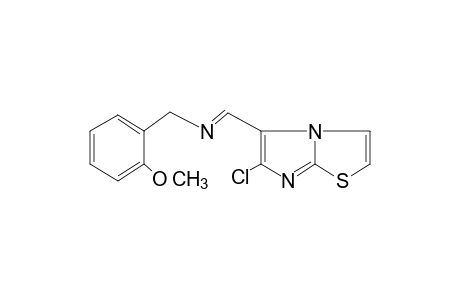 6-CHLORO-5-[N-(o-METHOXYBENZYL)FORMIMIDOYL]IMIDAZO[2,1-b]THIAZOLE