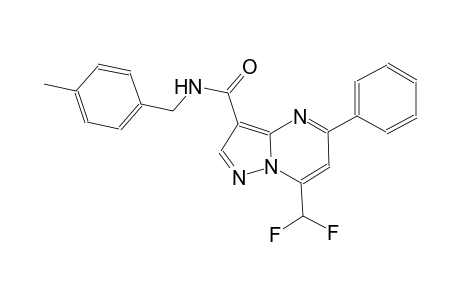 7-(difluoromethyl)-N-(4-methylbenzyl)-5-phenylpyrazolo[1,5-a]pyrimidine-3-carboxamide
