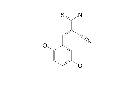 2-CYANO-3-(2-HYDROXY-5-METHOXYPHENYL)-PROP-2-ENE-1-CARBOTHIAMIDE