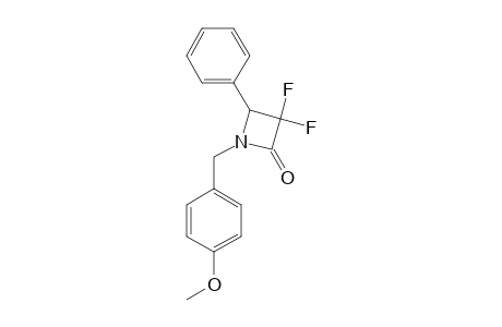 (RAC)-N-(4'-METHOXYBENZYL)-3,3-DIFLUORO-4-PHENYL-AZETIDIN-2-ONE