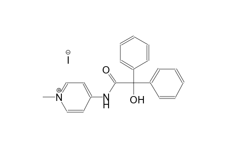 4-{[hydroxy(diphenyl)acetyl]amino}-1-methylpyridinium iodide