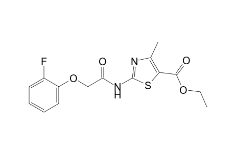 4-Methyl-5-ethoxycarbonyl-2-(2-fluorophenoxyacetamido)-thiazole