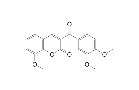 8-Methoxy-3-(3',4'-dimethoxybenzoyl)coumarin