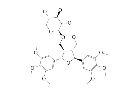 (7-S*,8-R*,7'-S*,8'-R*)-4,4'-DIMETHOXYHUAZHONGILEXIN_9-O-BETA-L-XYLOPYRANOSIDE