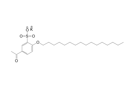 5-acetyl-2-(hexadecyloxy)benzenesulfonic acid, potassium salt