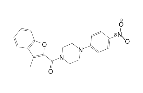 1-[(3-methyl-1-benzofuran-2-yl)carbonyl]-4-(4-nitrophenyl)piperazine