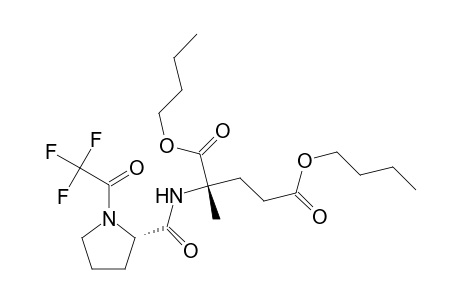N-TFA-L-prolyl-alpha-methylglutamic acid dibutyl ester