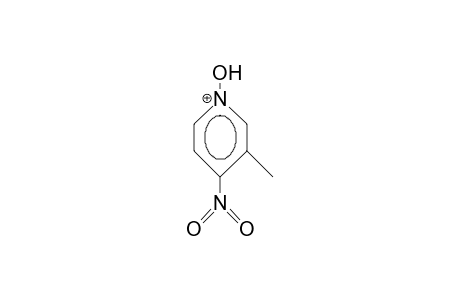 3-Methyl-4-nitro-N-hydroxy pyridinium cation