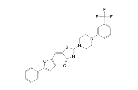 (5E)-5-[(5-phenyl-2-furyl)methylene]-2-{4-[3-(trifluoromethyl)phenyl]-1-piperazinyl}-1,3-thiazol-4(5H)-one