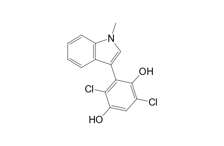 2,5-Dichloro-3-(1-methyl-1H-indol-3-yl)-1,4-benzenediol