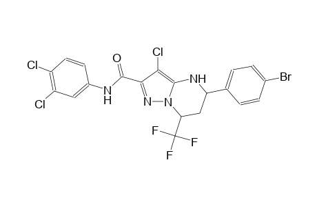 5-(4-bromophenyl)-3-chloro-N-(3,4-dichlorophenyl)-7-(trifluoromethyl)-4,5,6,7-tetrahydropyrazolo[1,5-a]pyrimidine-2-carboxamide