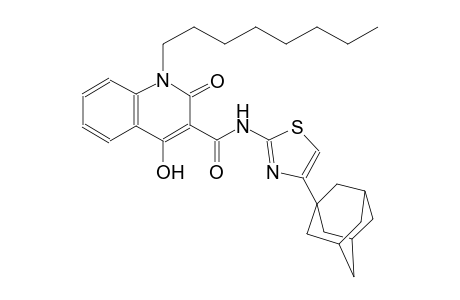 N-[4-(1-adamantyl)-1,3-thiazol-2-yl]-4-hydroxy-1-octyl-2-oxo-1,2-dihydro-3-quinolinecarboxamide