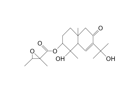 3a-(2,3-Epoxy-2-methyl-butyryl)-plucheinol